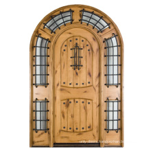 Solid Wood Arched Exterior Door